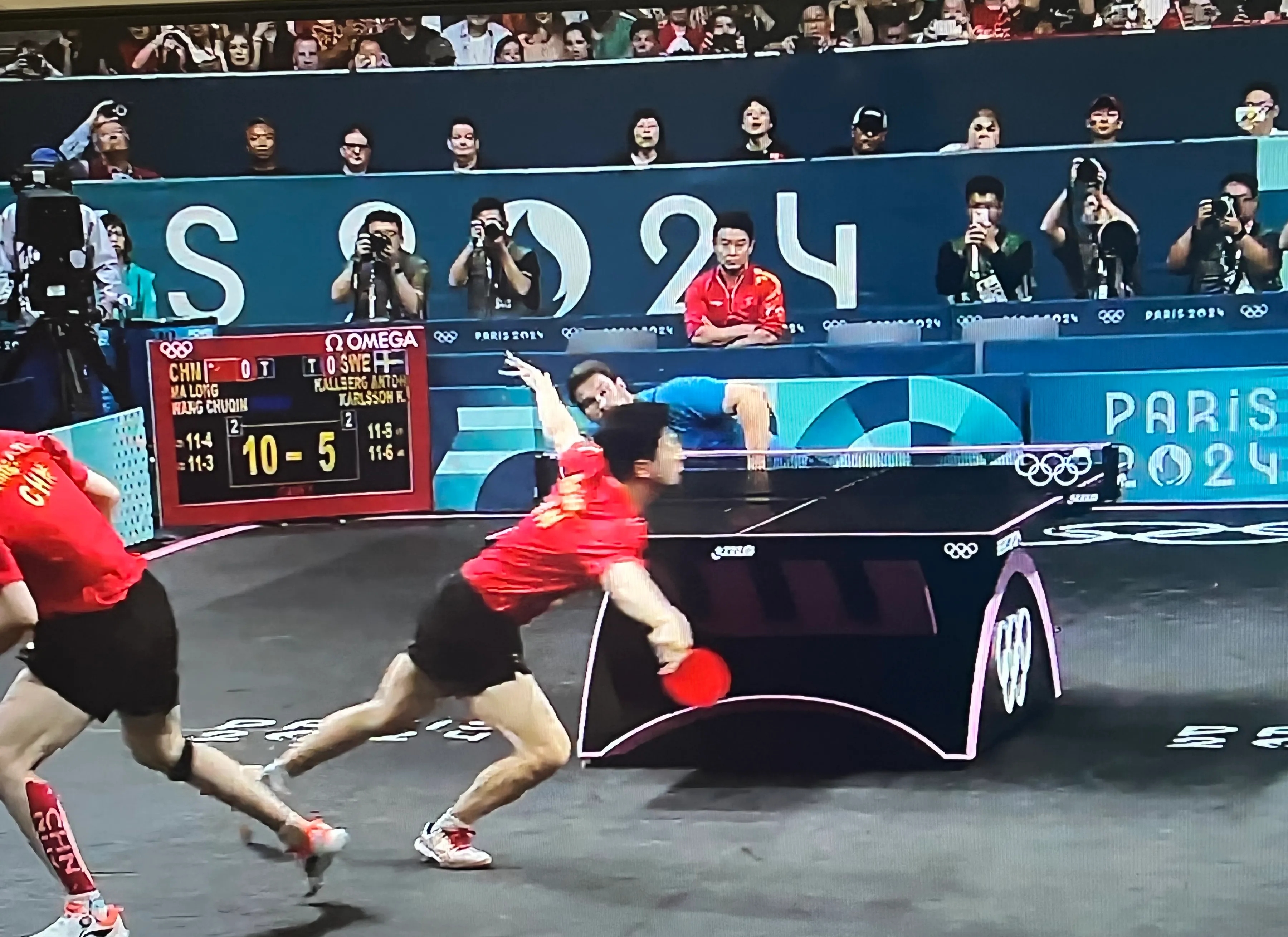 瑞典乒乓球队绝地反击中国乒乓球队，马龙送出助攻的简单介绍